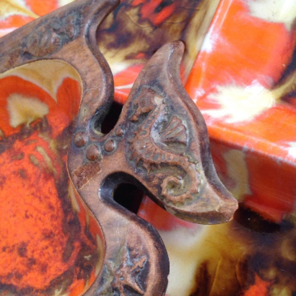 🎈 Nautical Mid Century TREASURE CRAFT DIVIDED Dish & Dip Serveware - Picture 4 of 7